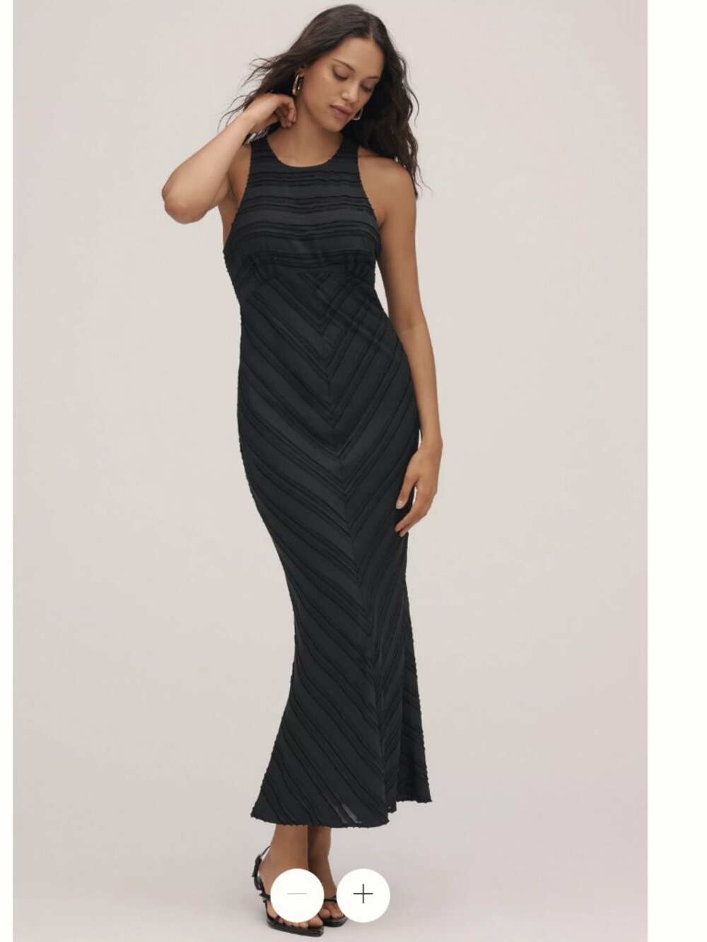 Maeve Textured Slip Midi Dress - Size S Petite